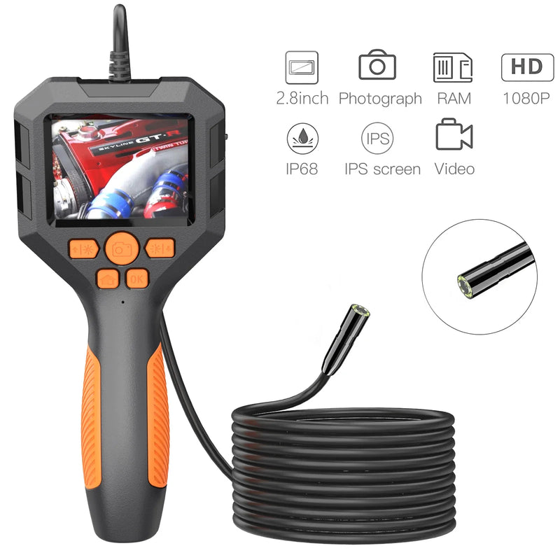 4.3in 1080P Full HD Screen Industrial Rotary Piping Controlled Endoscope Automotive Boroscope For Car Inspection Device Camera