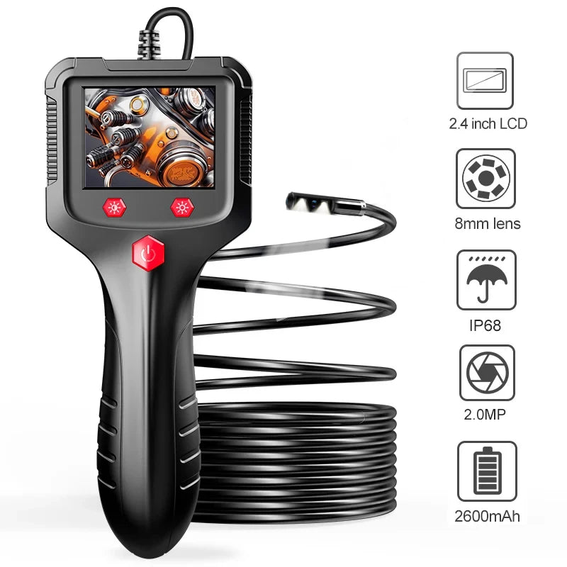 4.3in 1080P Full HD Screen Industrial Rotary Piping Controlled Endoscope Automotive Boroscope For Car Inspection Device Camera