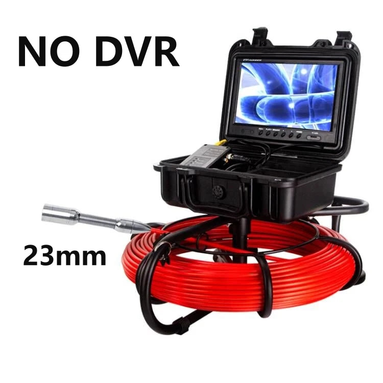 9" DVR 20/30/50/100M HD Screen SYANSPAN Pipe Inspection Camera,7mm Diameter IP68 Drain Sewer Pipeline Video Industrial Endoscope