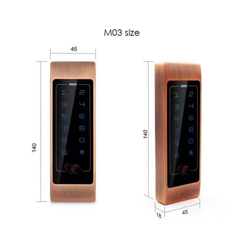 Access Controller RFID 125Khz/13.56Mhz 4000Users Metal Case Keypad with Backlight Single Door Control Access Device