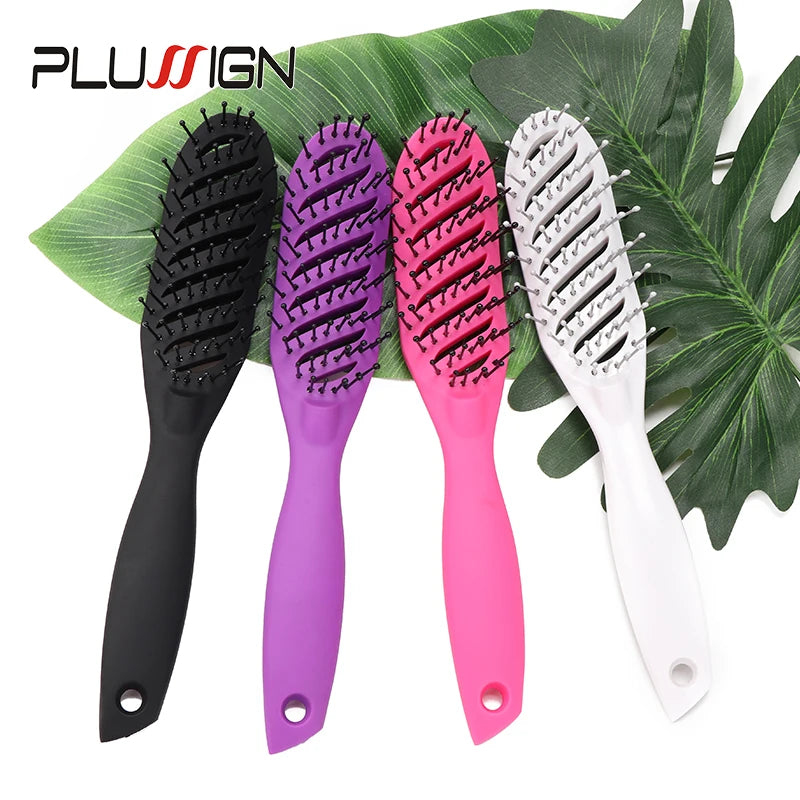 Salon & Home Use Anti Static Hair Brush Tangle Free Pocket Comb Hair Massage Scalp Brush Electric Ionic Styling Hairbrush