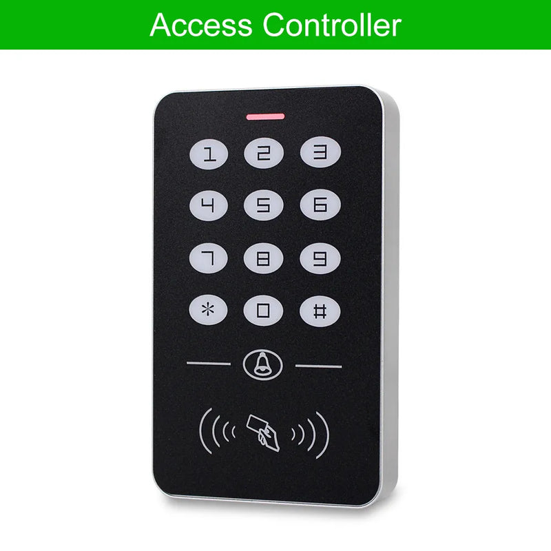 OBO Standalone Access Control Keypad RFID Keyboard System Waterproof Outdoor Cover 125KHz Controller Card Reader 10pcs Keyfobs