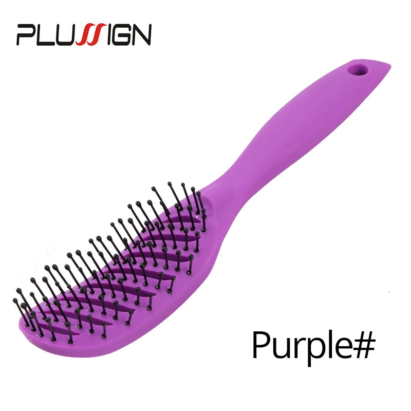 Salon & Home Use Anti Static Hair Brush Tangle Free Pocket Comb Hair Massage Scalp Brush Electric Ionic Styling Hairbrush