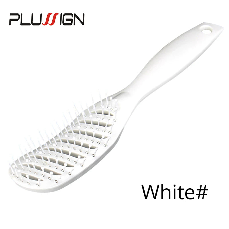 Salon & Home Use Anti Static Hair Brush Tangle Free Pocket Comb Hair Massage Scalp Brush Electric Ionic Styling Hairbrush