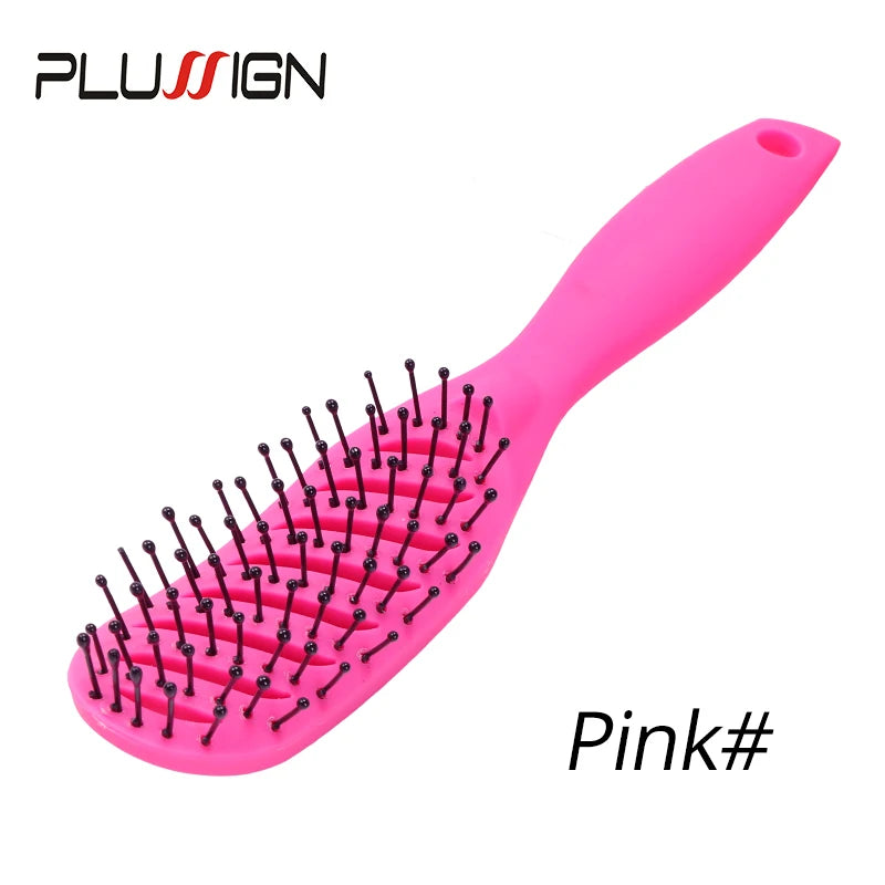 Salon & Home Use Anti Static Hair Brush Tangle Free Pocket Comb Hair Massage Scalp Brush Electric Ionic Styling Hairbrush