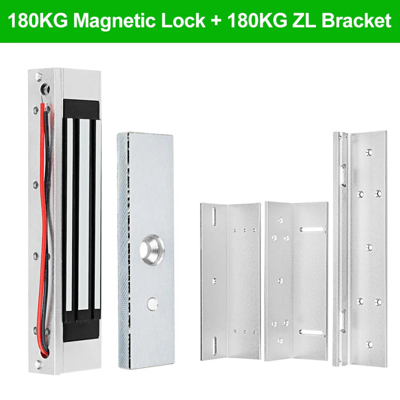 12V Electromagnetic Locks 180KG/350lbs Electric Magnetic Lock ZL U Bracket for Electronic Door Access Control System Waterproof