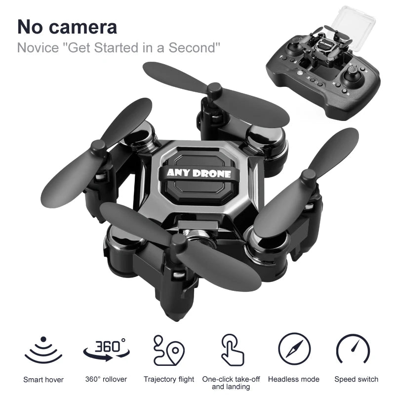 4K Mini Folding Remote Control Quadcopter Smart Suspension 360 Degree Rotating One Key Return Aerial RC Drone Toys For Kids Gift