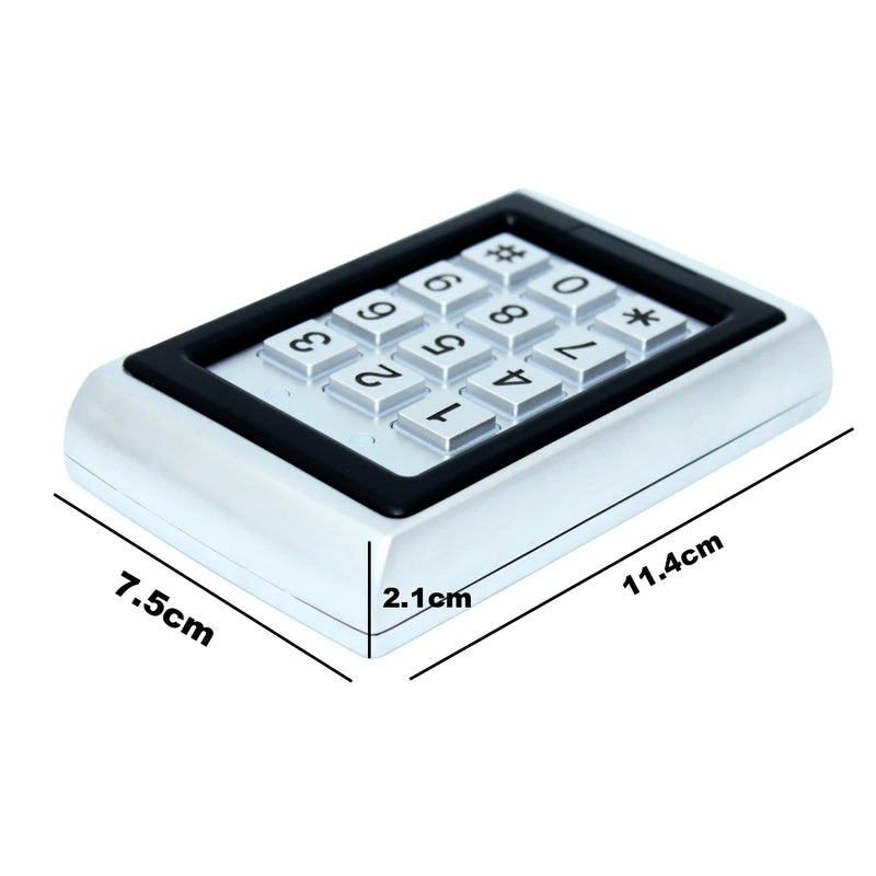 125Khz RFID Metal Access Control Keypad Waterproof Rainproof Cover Door Opener Electronic Lock System Lock Keypad WG26 Output