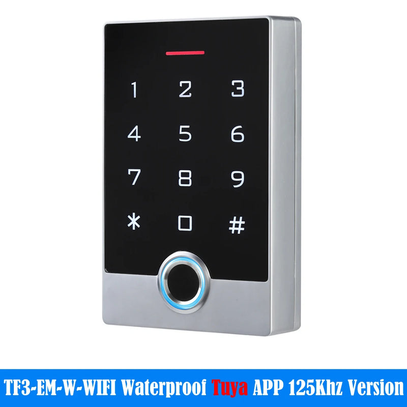 WIFI Tuya Smart Door Lock Waterproof Door Access Control System Standalone Keypad RFID Card Door Entry Access Controller