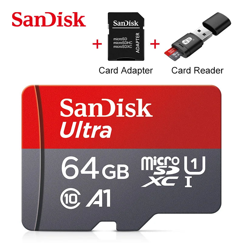 Genuine Sandisk Memory Card 128GB 32GB 64GB 256GB SD/TF Flash Card Mini SD 32 64 128GB TF CARD for Phone Speakers Robot