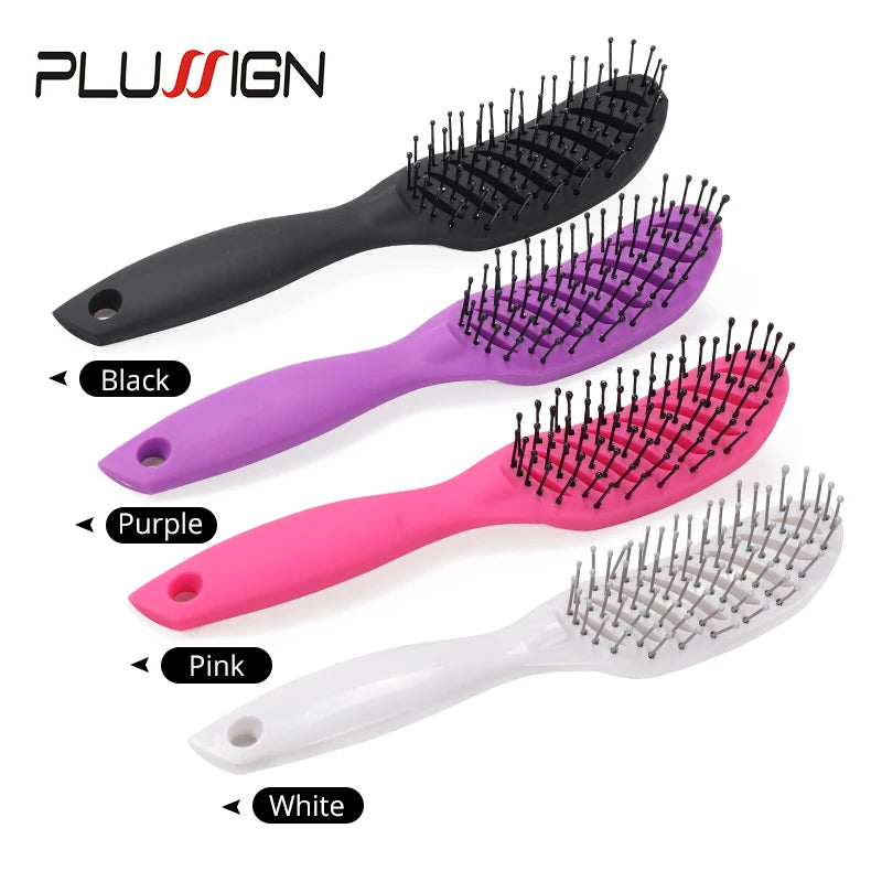 Salon & Home Use Anti Static Hair Brush Tangle Free Pocket Comb Hair Massage Scalp Brush Electric Ionic Styling Hairbrush