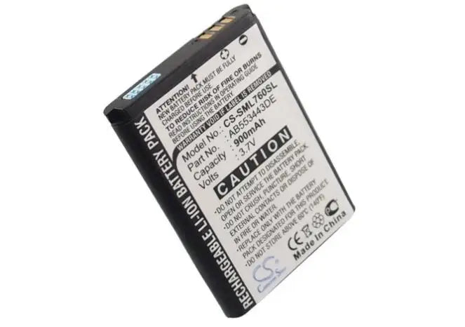 cameron sino 900mah battery for SAMSUNG SGH-L760 L768 Z150 Z620 AB553443BE AB553443DE Mobile, SmartPhone Battery