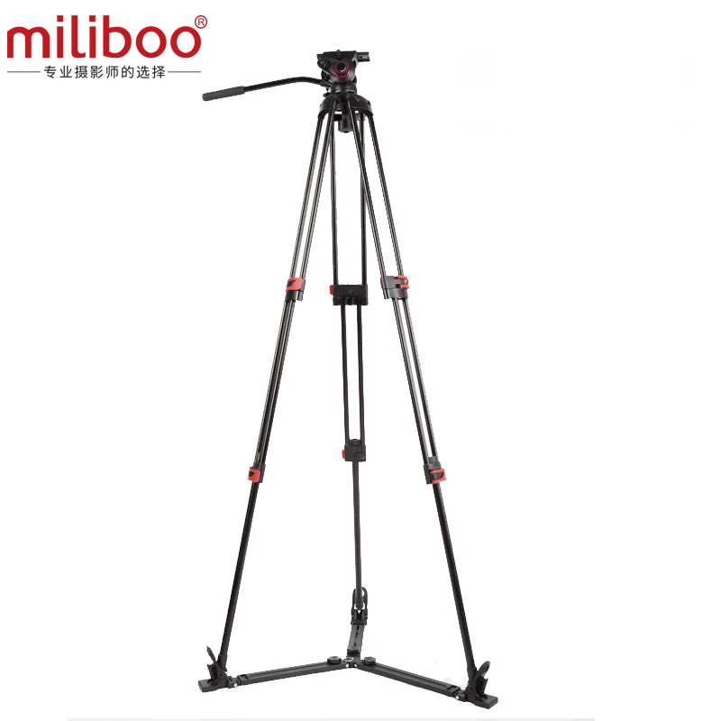 miliboo MTT609B  Professional Carbon Fiber Tripod with Hydraulic Ball Head Digital Camcorder/Camera/DSLR Stand Grand Extensio