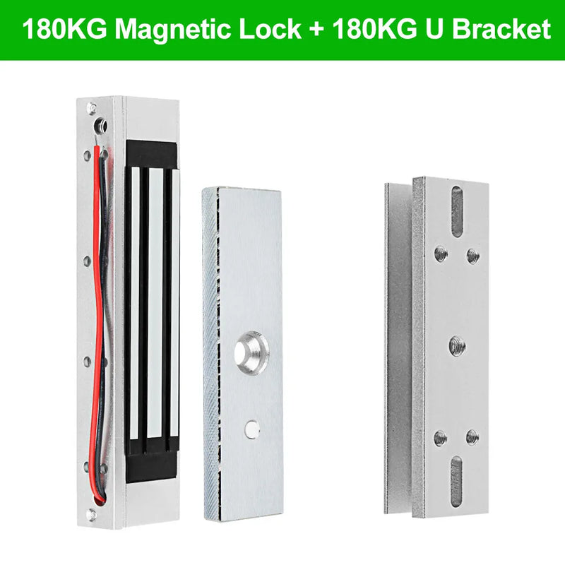 12V Electromagnetic Locks 180KG/350lbs Electric Magnetic Lock ZL U Bracket for Electronic Door Access Control System Waterproof