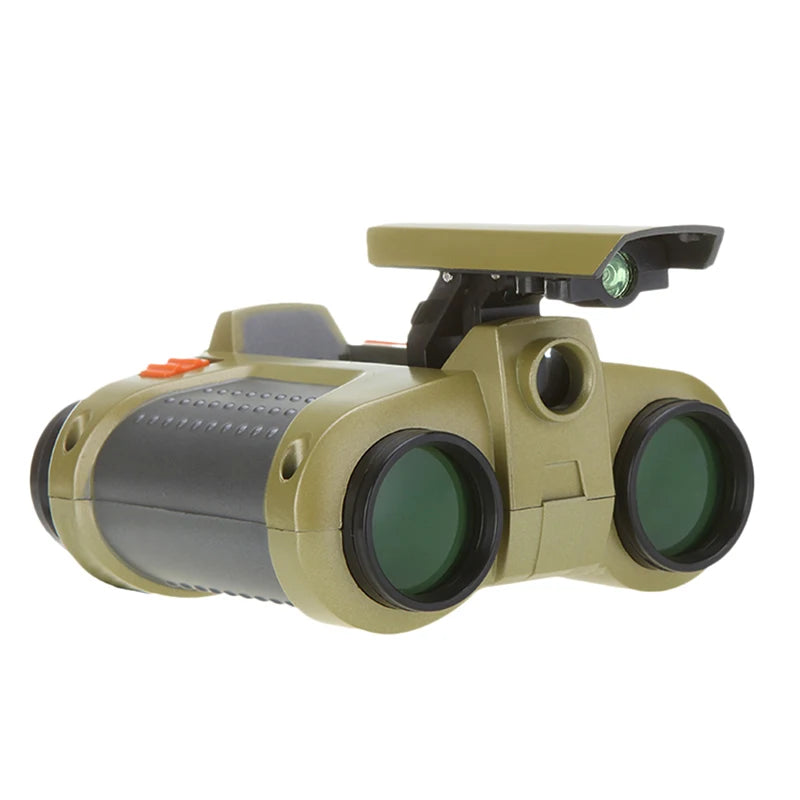 1pc Professional 4x30mm Night Vision Viewer Surveillance Spy Scope Binoculars Pop-up Light Hunting Telescope Scope Sports Living