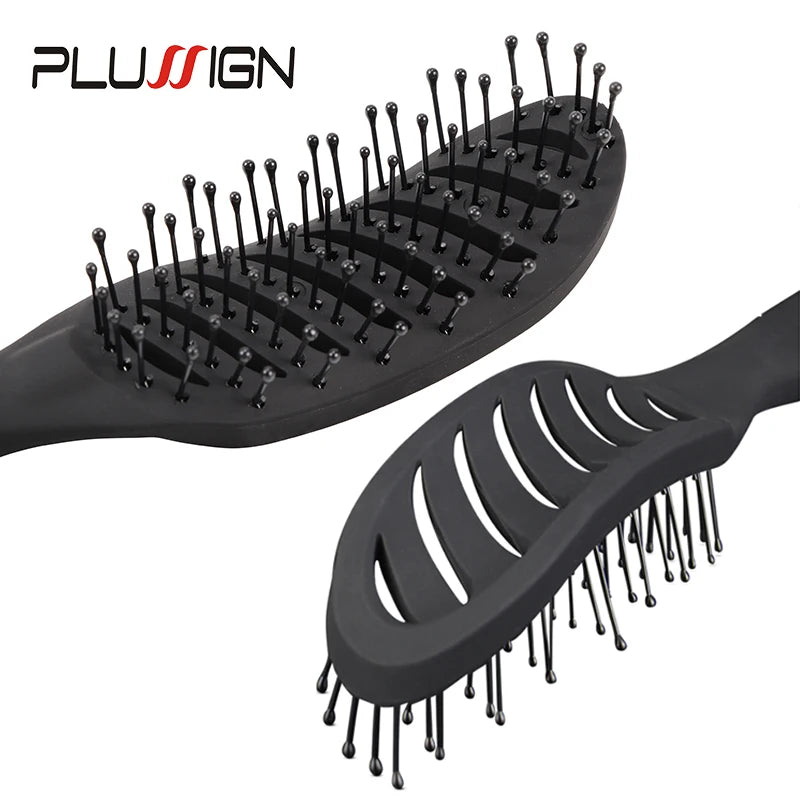 Salon & Home Use Anti Static Hair Brush Tangle Free Pocket Comb Hair Massage Scalp Brush Electric Ionic Styling Hairbrush