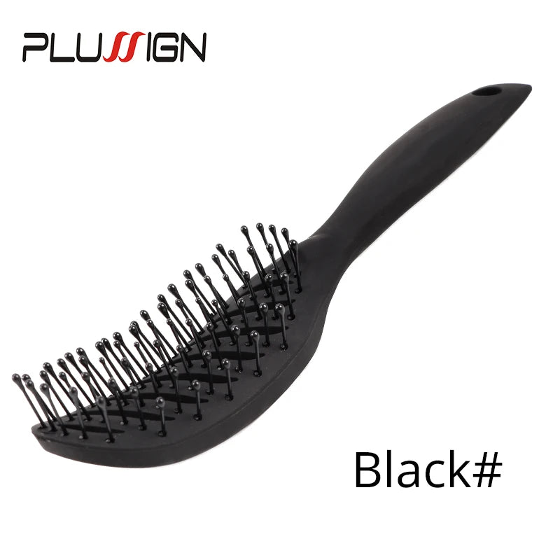 Salon & Home Use Anti Static Hair Brush Tangle Free Pocket Comb Hair Massage Scalp Brush Electric Ionic Styling Hairbrush