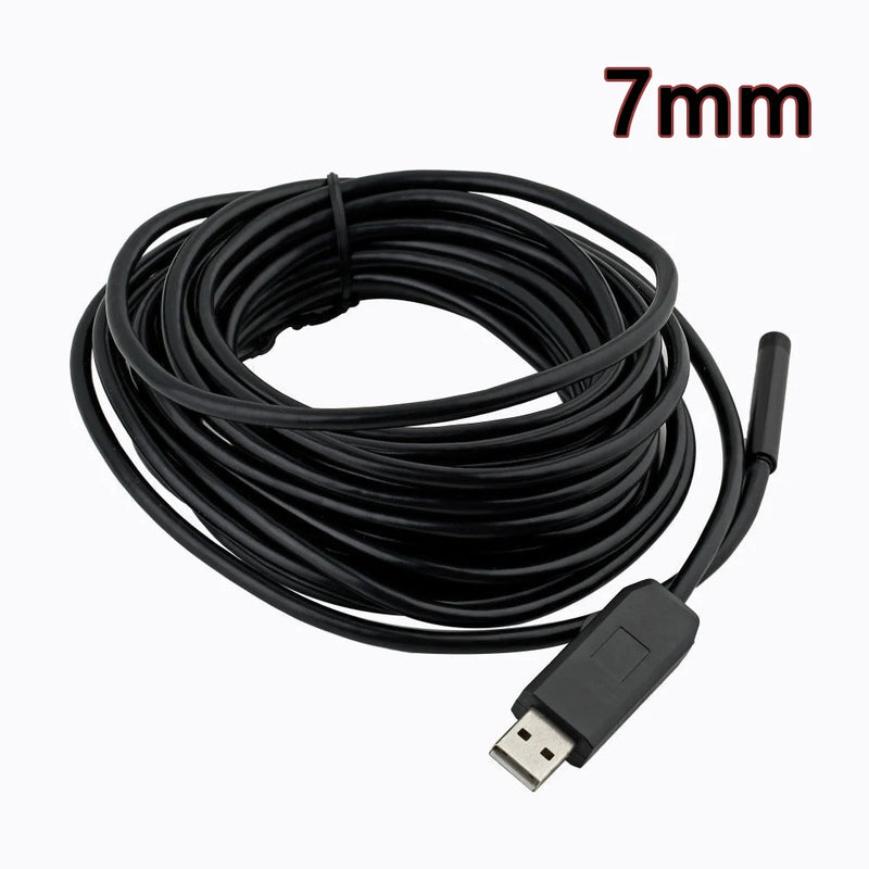 USB Cable Endoscope Camera HD USB Borescope Snake Camera IP67 Waterproof Inspection Camera For PC Windows Macbook