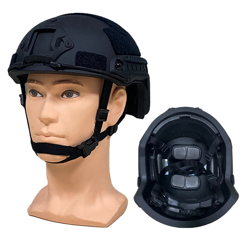 Tactical high ballistic cutting helmet, bulletproof armor, PE core, safety, NIJ IIIA MICH, fast