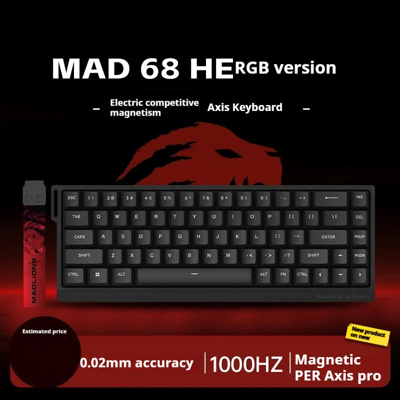 Madcatz MAD60 HE Magnetic Switch Keyboard Wired Gamer Keyboard 81Key Hot Sawp Keyboard CUSTOMIZED MAD68 HE Gaming Keyboard Gift