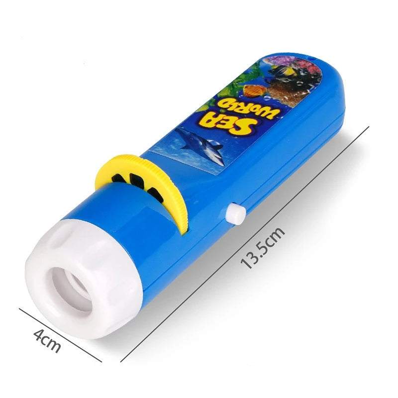 Child's Projector Early Education Luminous Projection Flashlight Slide Baby Stall Gift Toy Bedtime Story Learning Fun Puzzle Toy