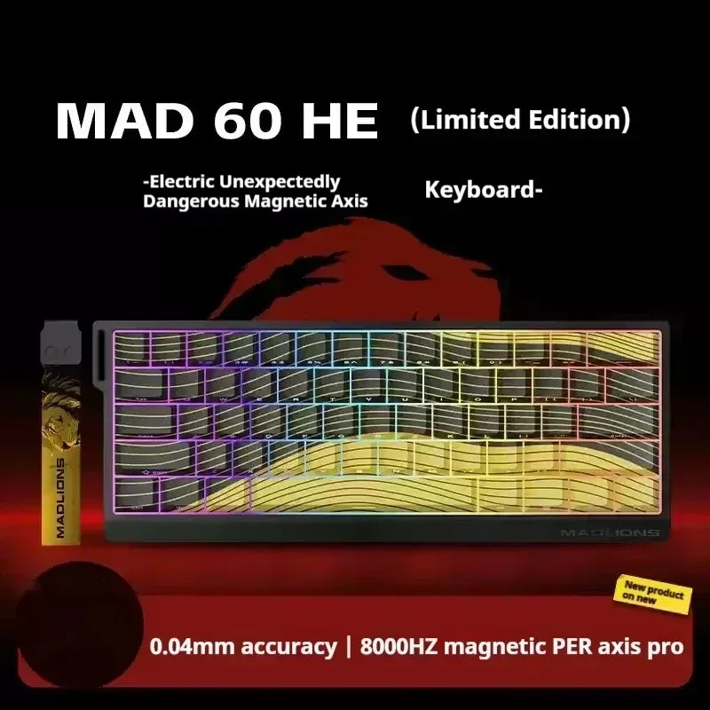 VGN VXE MADLIONS Madcatz Mad60/68HE Mechanical Keyboards 8K Polling Rate Low Delay Hot Swap Switch Gaming Keyboard for E-sports