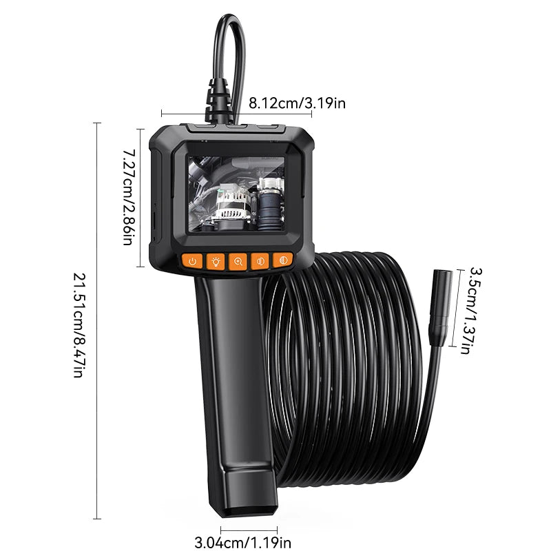 Handheld Waterproof Detection Camera Sewer Camera with 2.4" LCD Screen IP67 HD Endoscope Inspection Camera For Sewer Drain