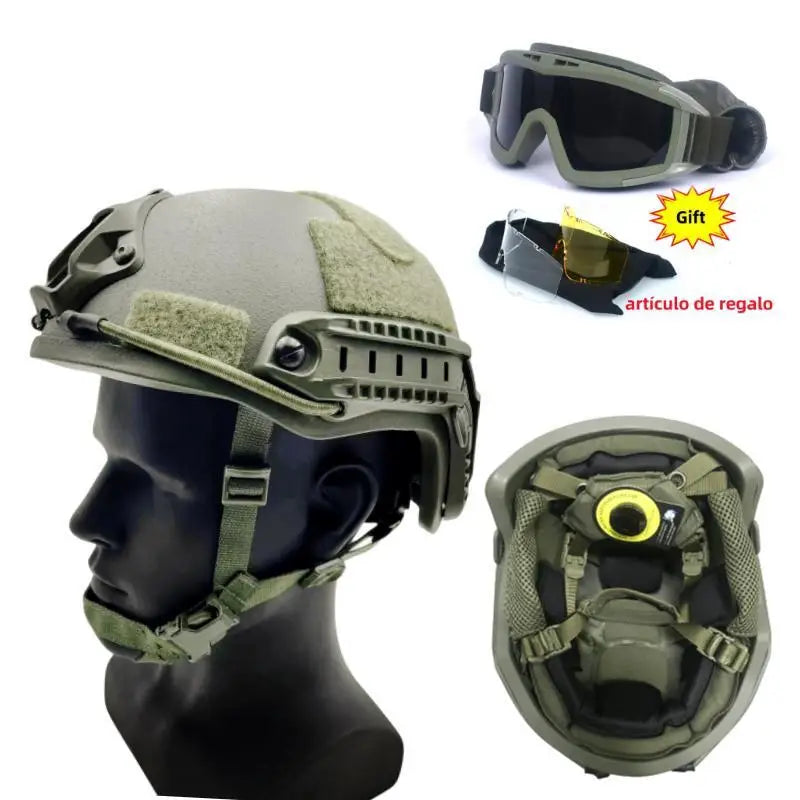 Tactical Helmet Kevla Tactical goggles Ballistic ACH High Cut High Quality Ballistic Helmet NIJ IIIA FAST Bulletproof helmet