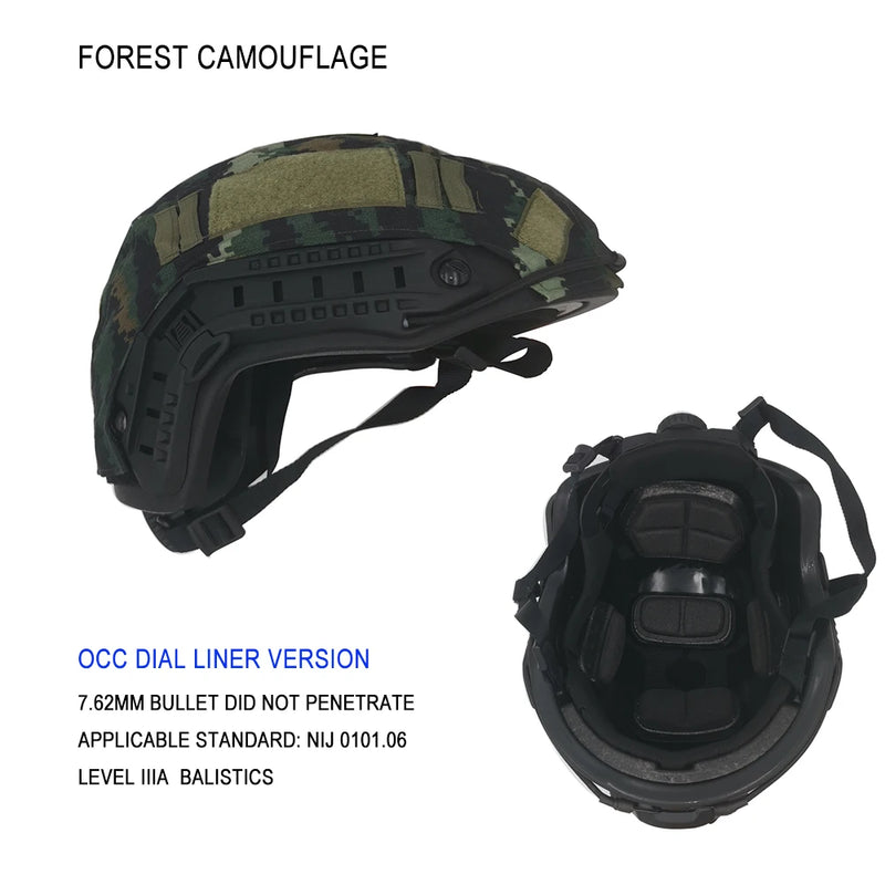 LPRED Fast HDPE NIJ IIIA High Cut Ballistic Helmet 2 Generation MICH2000B UHMW-PE Ballistic IIIA Bulletproof Helmet