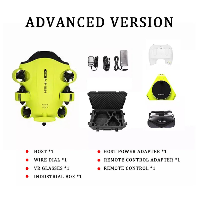 Fifish V6 Uav Drone Camera Discovery Drone 4k Live Stream Rovs Rov Underwater Robot Rov Camera