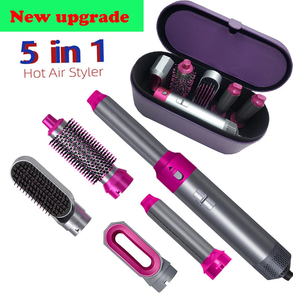 High Speed 5 in 1 Hair Dryer Electric Hair Brushes Set Hot Air Comb for Dyson Airwrap Curling Iron Hair Curler Styling Tools