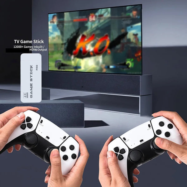 1Pcs Game Stick Mini TV Handheld Game Console 64G 20000+ Wireless Gamepad Retro Game Video Game HD Output Two-player For PS1 PS3