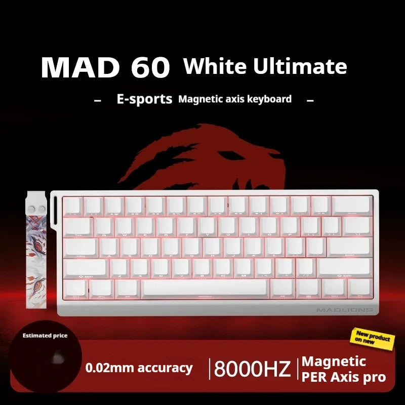 Madcatz MAD60 HE Magnetic Switch Keyboard Wired Gamer Keyboard 81Key Hot Sawp Keyboard CUSTOMIZED MAD68 HE Gaming Keyboard Gift