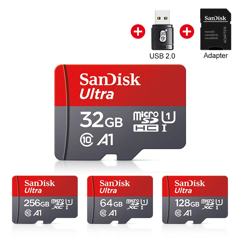 Genuine Sandisk Memory Card 128GB 32GB 64GB 256GB SD/TF Flash Card Mini SD 32 64 128GB TF CARD for Phone Speakers Robot