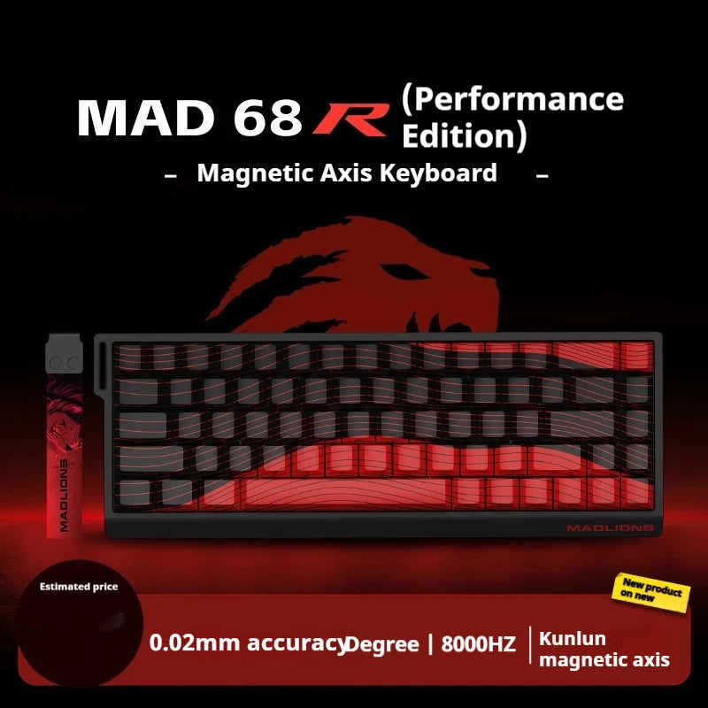 Madcatz MAD60 HE Magnetic Switch Keyboard Wired Gamer Keyboard 81Key Hot Sawp Keyboard CUSTOMIZED MAD68 HE Gaming Keyboard Gift