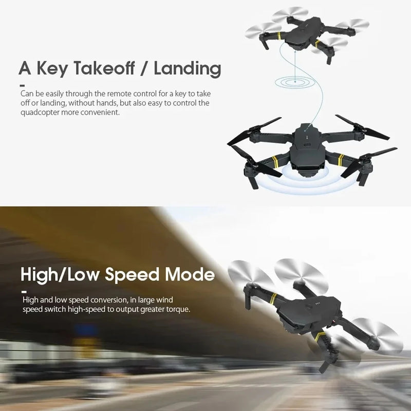 E58 TYRC Mini RC Drone With 4K Camera  HD Wifi Fpv Photography Foldable Quadcopter Fixed Height Professional Drones Toys Boy