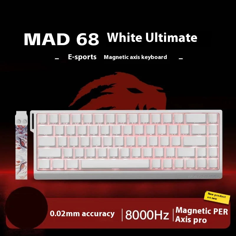 MADLIONS MAD 60HE/68HE Magnetic Switch Keyboard Rapid Trigger Wired Gaming Keyboard Hot Swap Customized Keyboard Gamer Accessory