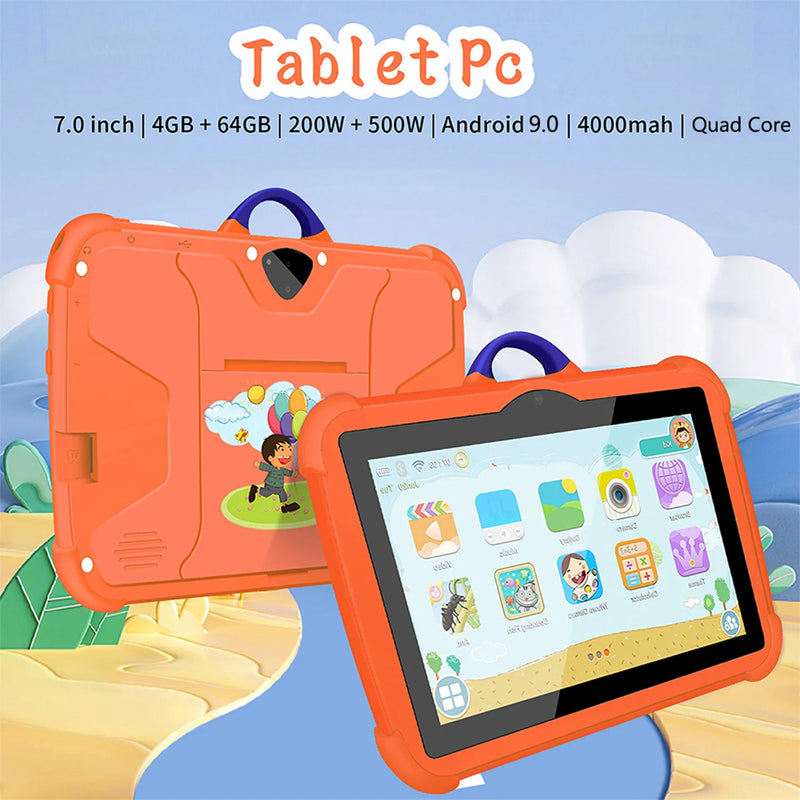 New 7 Inch 5G WiFi Tablet Pc for Children's best Gifts Android Kids Game Educational Learning Tablets Quad Core 4GB RAM 64GB ROM