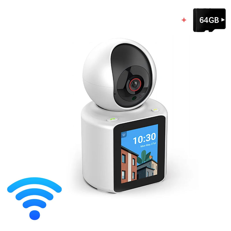 Linook HD 1080P 360PTZ Mini Home CCTV Connection Phone One Click Video Call Indoor Wireless CCTV Camera Night Vision