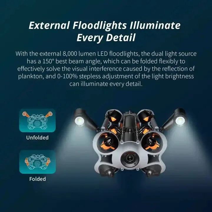 CHASING M2 PRO MAX Professional Underwater UAV 4k HD Video Underwater Salvage Inspection Robot Drone