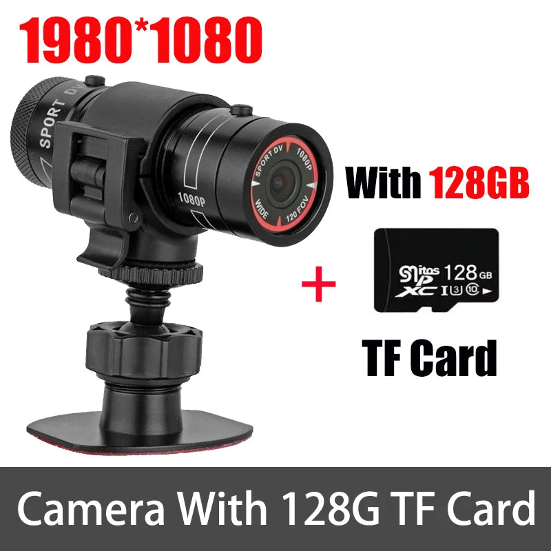 F9 Action Camera 1080P Full HD Bike Motorcycle Helmet Camera Outdoor Waterproof Sports Action Cam Video Recorder Bicycle Car DVR