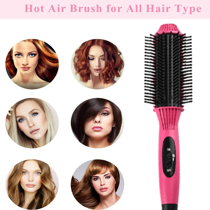 Hair 2 in 1 Hot Comb Straightener Wet Dry Hair Straightening Comb Hair  Curler Brush Hair Fast Heat Hair Styling Tool