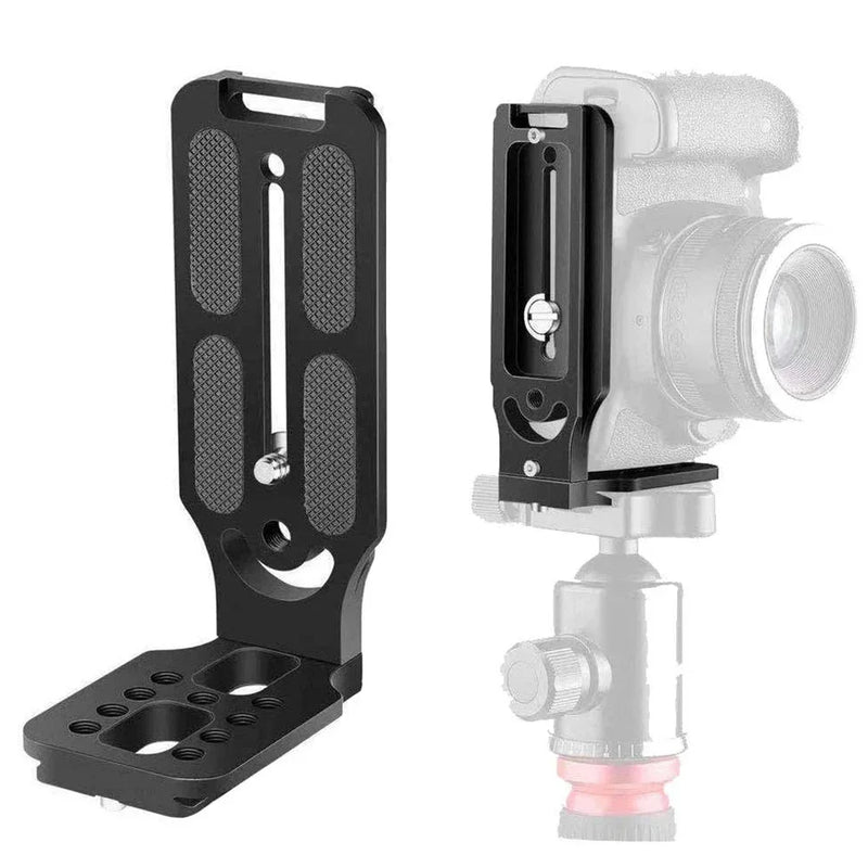 BEXIN Universal Camera L Bracket Shot Quick Release L Plate 1/4 Inch Screw Swiss Vertical Video Compatible Nikon Canon Sony Fuji