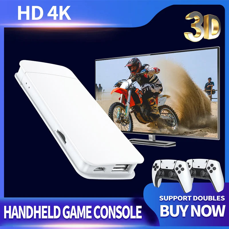 NEW M15 4K HD Game Console P5 2.4G Wireless Controllers 20+Simulators GB2 DDR3 256MB 128G 40000Games Retro Video Game Console