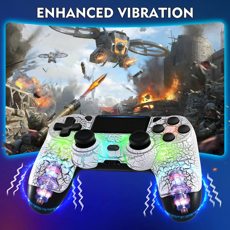 RGB Controller for PS4 Slim Pro Joystick Gamepad Dual Vibration Wireless Bluetooth Joypad For PlayStation 4 Joypad PC/Android