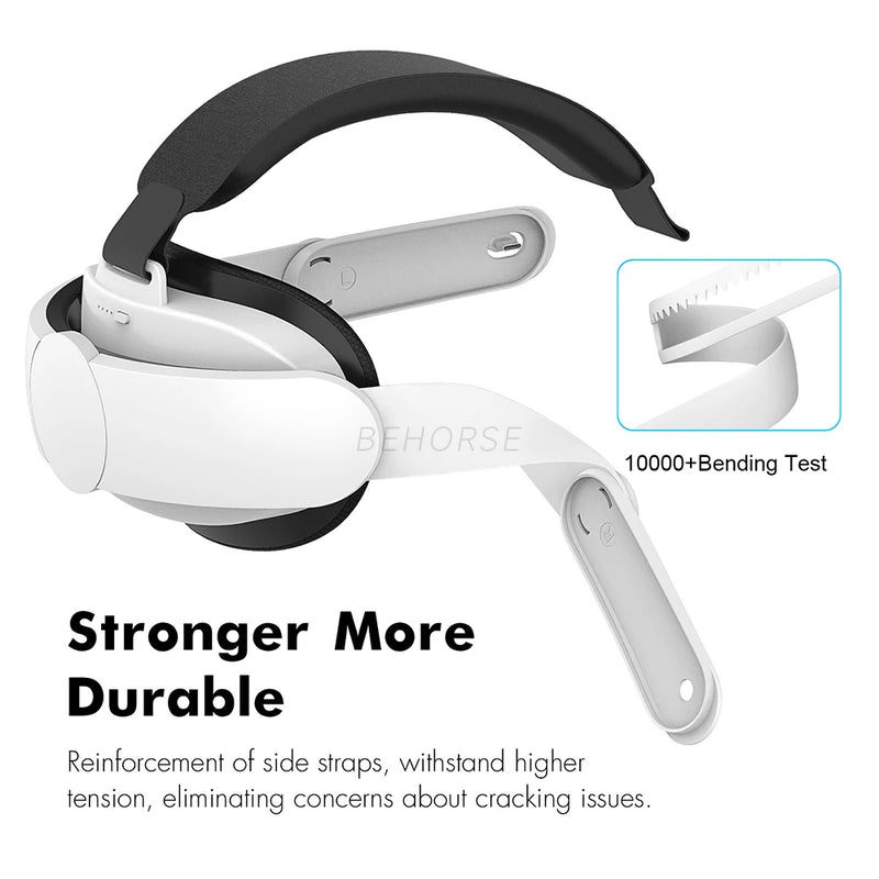 Rechargeable Head Strap for Oculus Quest 3 VR Headset with 6000mAh Battery Fast Charging Elite Strap for Quest 3 Accessories