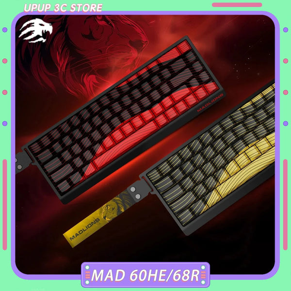 MADCATZ MAD 60HE 68R Magnetic Switch Keyboard MADLIONS Mad60 Gaming Keyboard Rapid Trigger Custom Keyboard PC Gamer Accessories