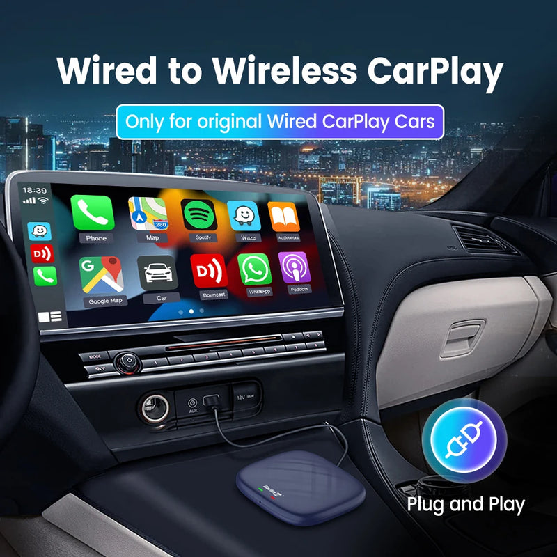 CarlinKit Android 13 Ultra CarPlay Ai Box Android Auto Wireless CarPlay QCM6125 8G128GB GPS Plug&Play Support Video Playback App