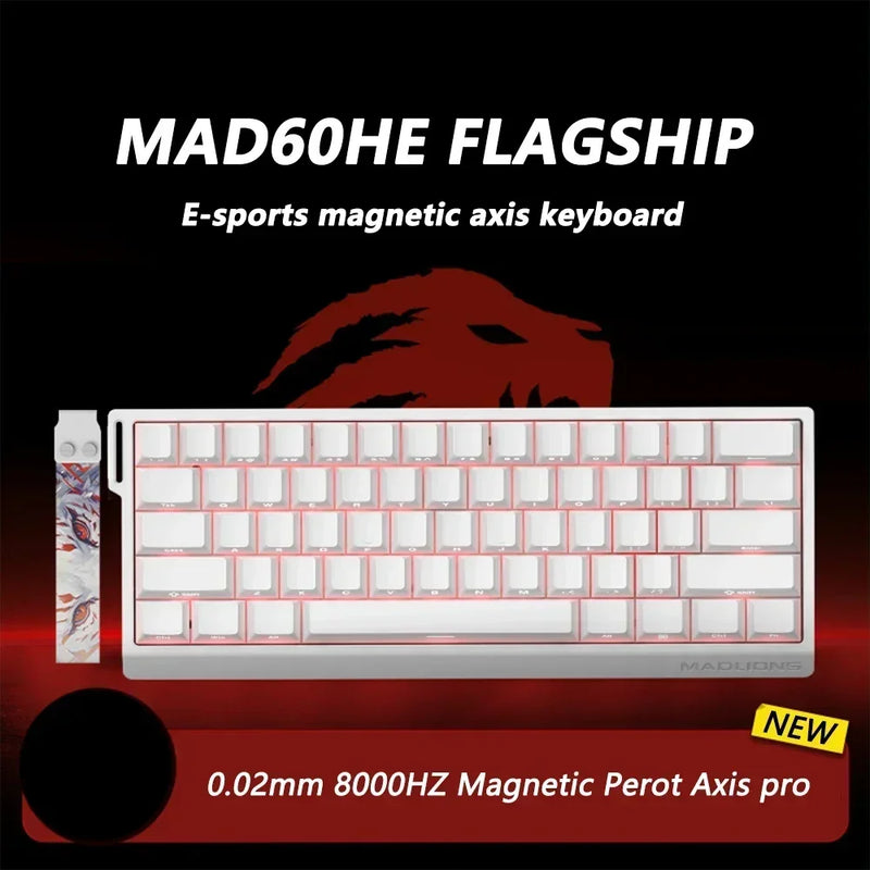 VGN VXE MADLIONS Madcatz Mad60/68HE Mechanical Keyboards Switch 8K Polling Rate Hot Swap Low Delay Customize Gaming Keyboard