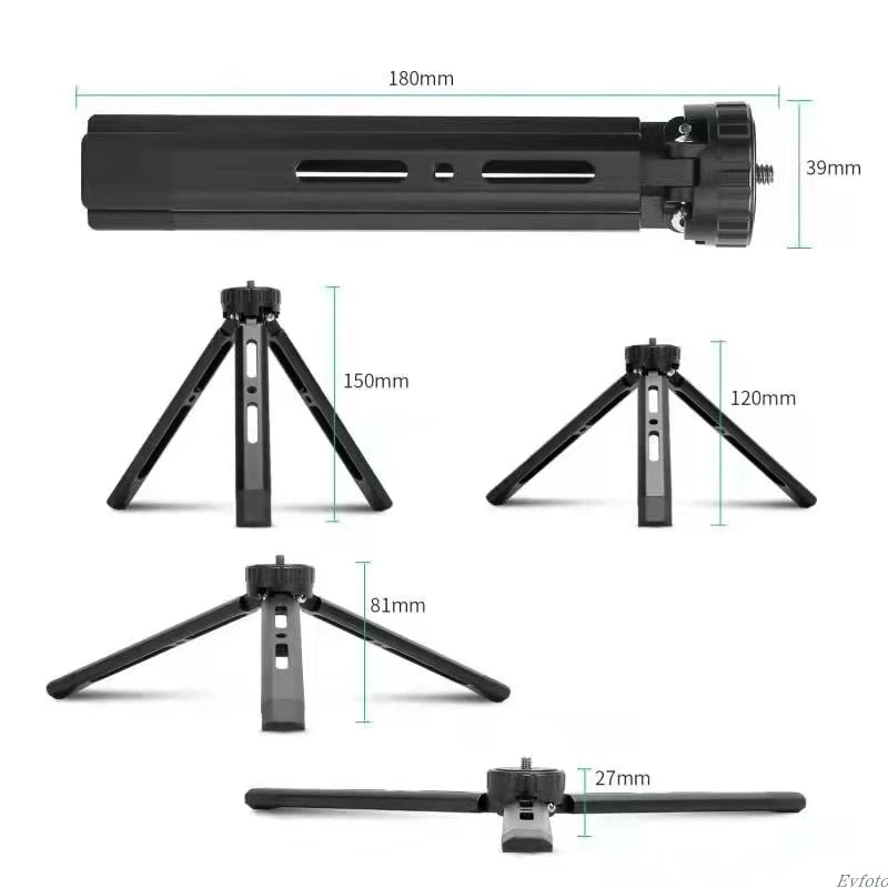 Mini Tripod for Camera Aluminum Tripie for Camera Desktop Mini Tripod Metal for Camera DSLR ILDC Camcorder Projector